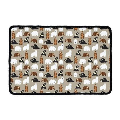 Cute Bear Pattern Print Kitchen Mat