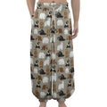 Cute Bear Pattern Print Lantern Pants