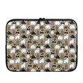 Cute Bear Pattern Print Laptop Sleeve
