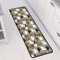 Cute Bear Pattern Print Long Kitchen Mat