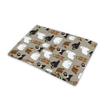 Cute Bear Pattern Print Pet Cooling Mat Cover