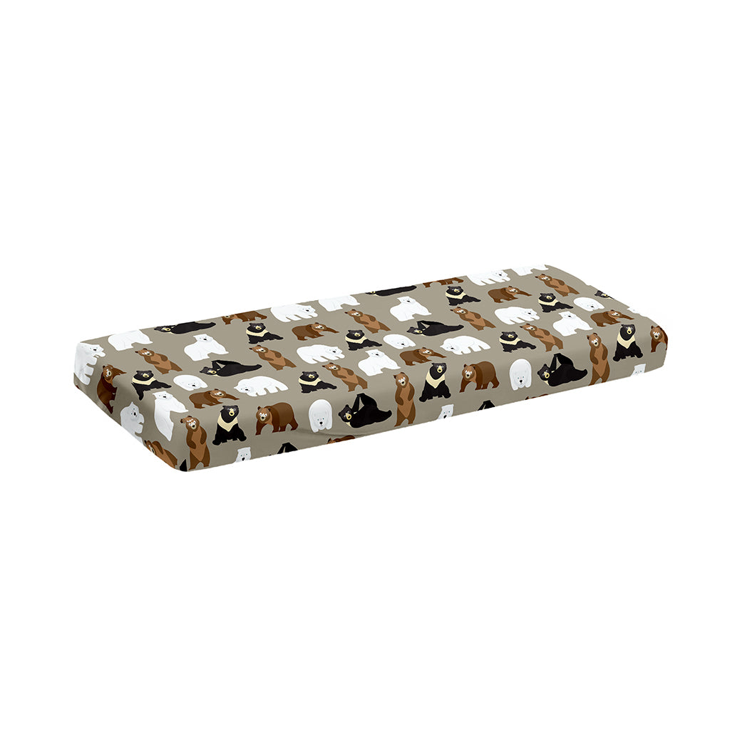 Cute Bear Pattern Print Piano Keyboard Cover