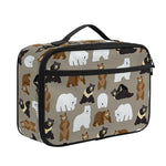 Cute Bear Pattern Print Portable Lunch Bag