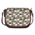 Cute Bear Pattern Print Saddle Bag