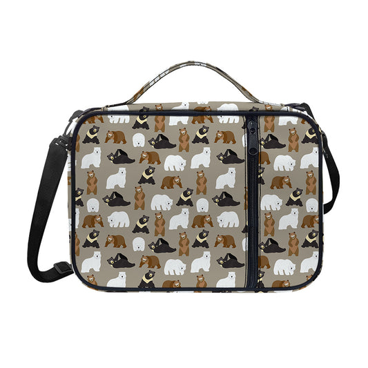 Cute Bear Pattern Print Shoulder Strap Bible Bag