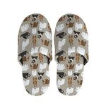 Cute Bear Pattern Print Slippers