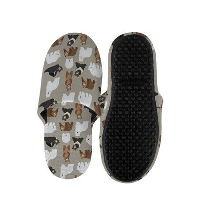 Cute Bear Pattern Print Slippers