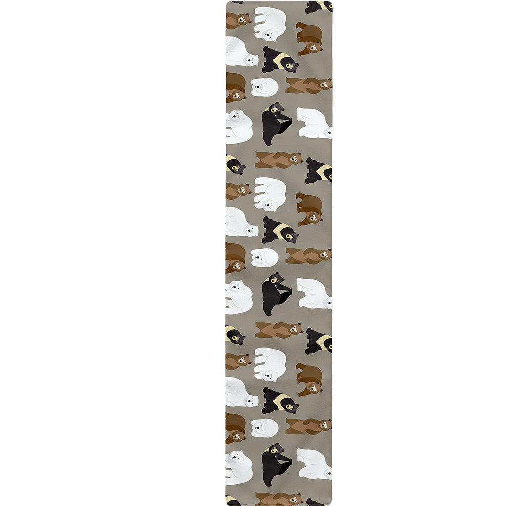 Cute Bear Pattern Print Table Runner