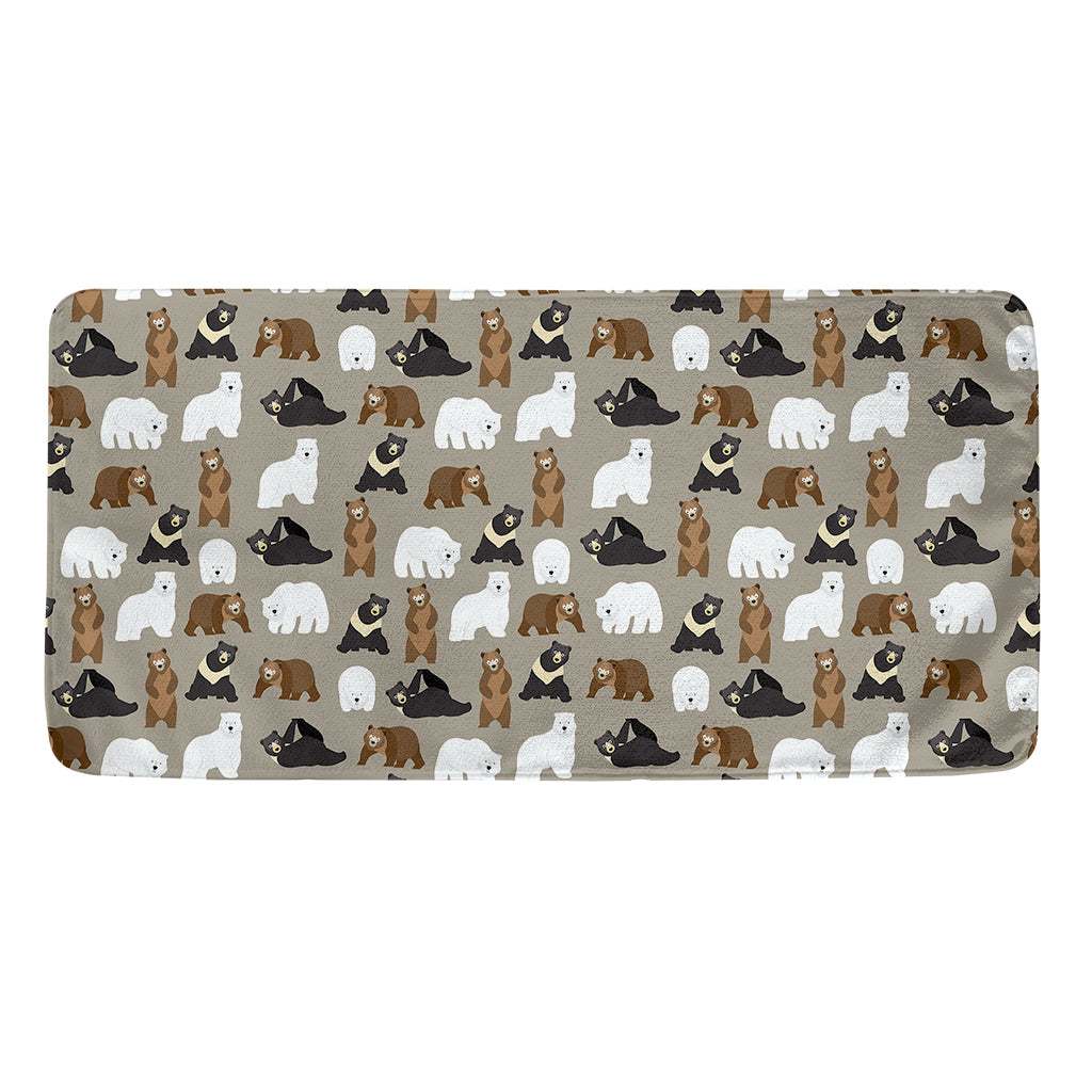 Cute Bear Pattern Print Towel