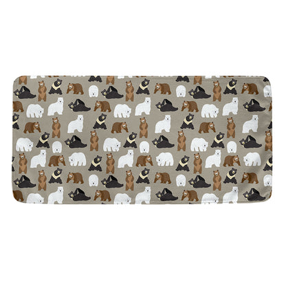 Cute Bear Pattern Print Towel