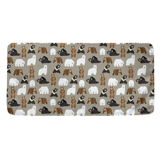 Cute Bear Pattern Print Towel