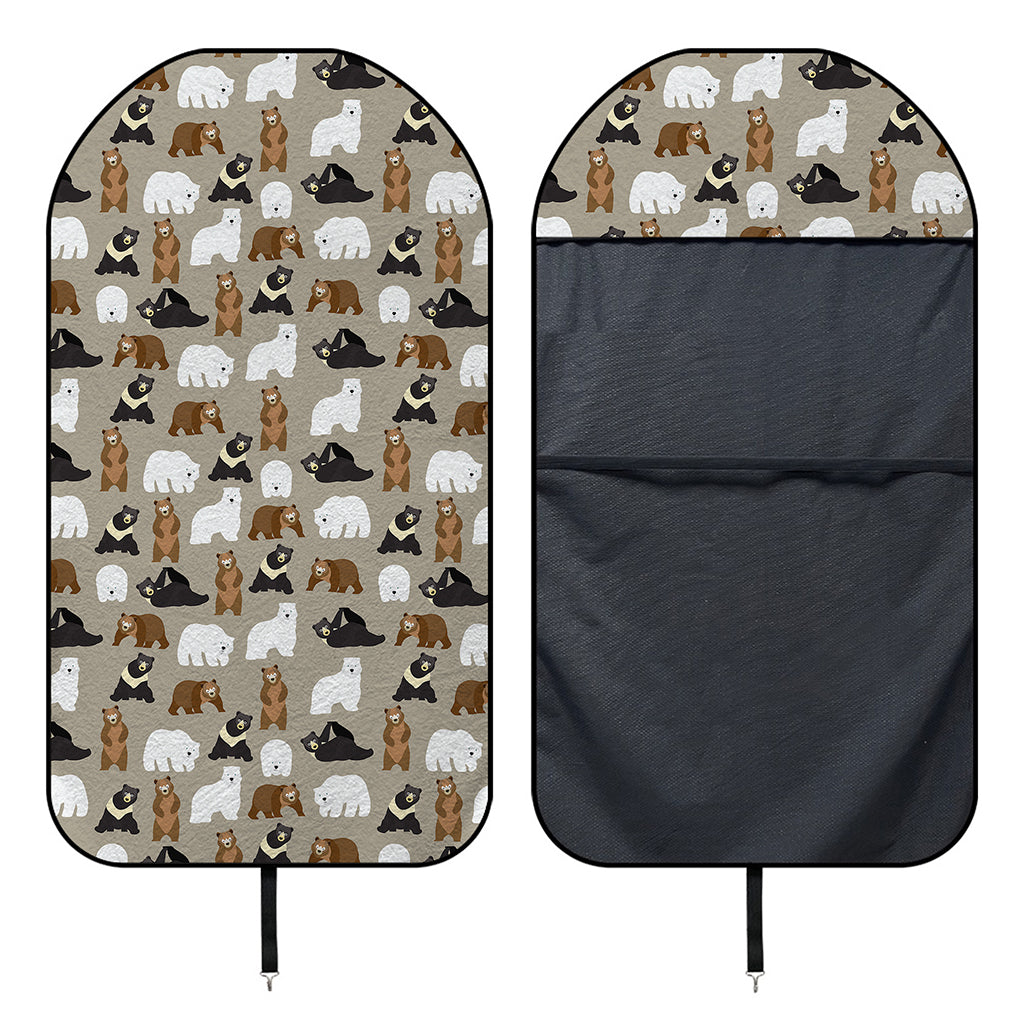 Cute Bear Pattern Print Waterproof Car Seat Cover