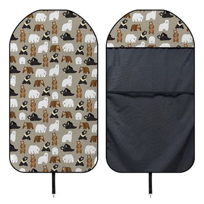 Cute Bear Pattern Print Waterproof Car Seat Cover
