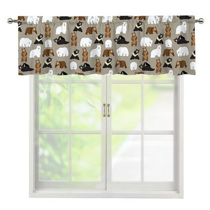 Cute Bear Pattern Print Window Valance