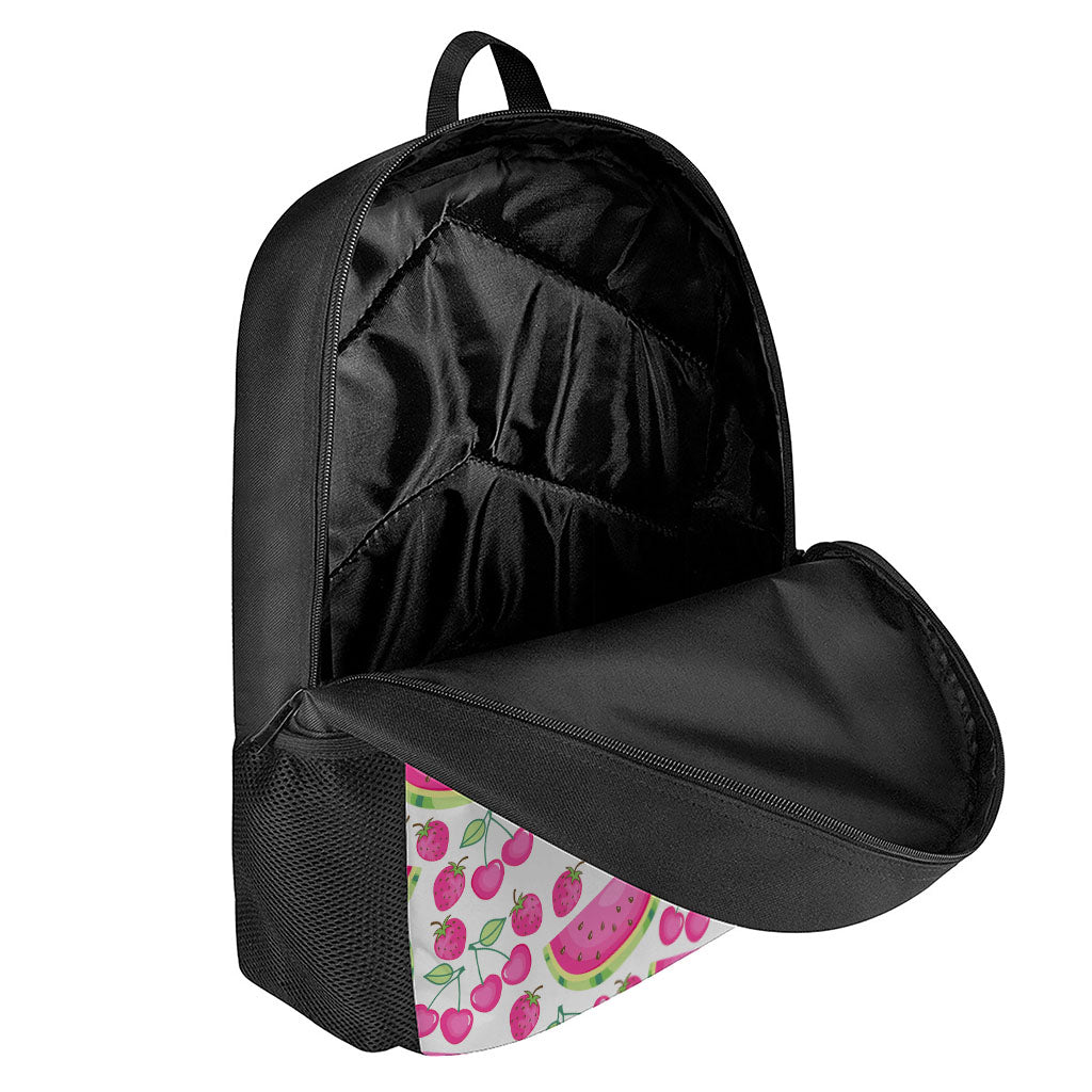 Cute Berry Watermelon Pattern Print 17 Inch Backpack