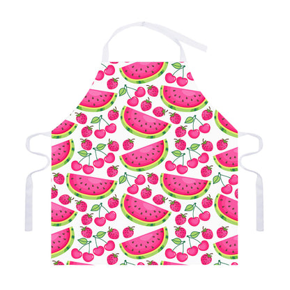 Cute Berry Watermelon Pattern Print Adjustable Apron