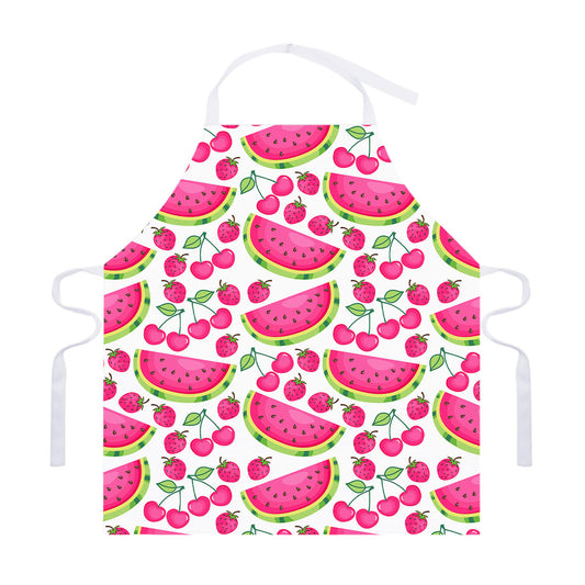 Cute Berry Watermelon Pattern Print Adjustable Apron