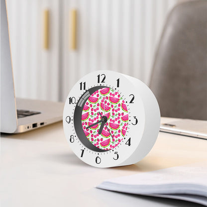 Cute Berry Watermelon Pattern Print Alarm Clock