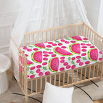Cute Berry Watermelon Pattern Print Baby Crib Sheet