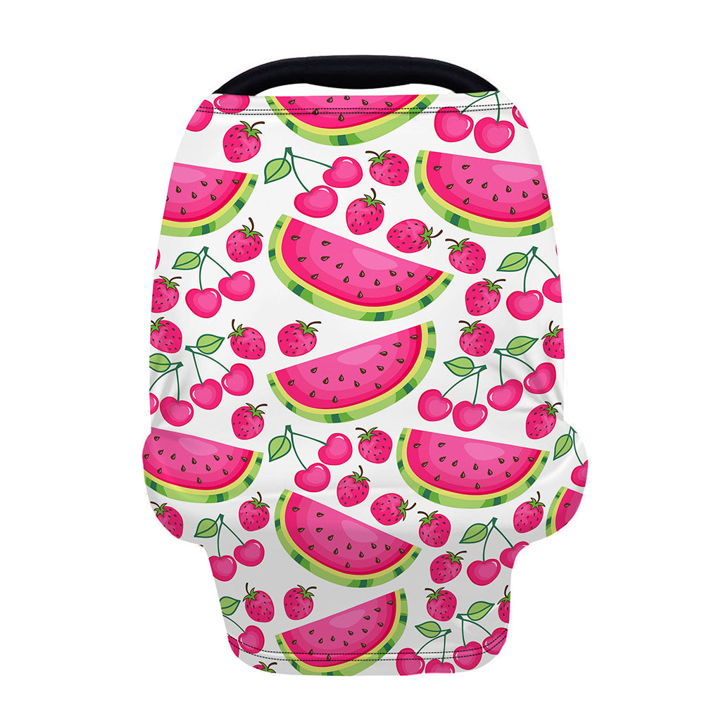 Cute Berry Watermelon Pattern Print Baby Seat Cover