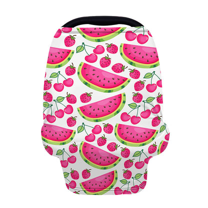Cute Berry Watermelon Pattern Print Baby Seat Cover