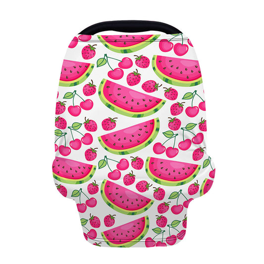 Cute Berry Watermelon Pattern Print Baby Seat Cover