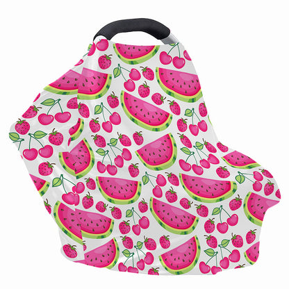 Cute Berry Watermelon Pattern Print Baby Seat Cover