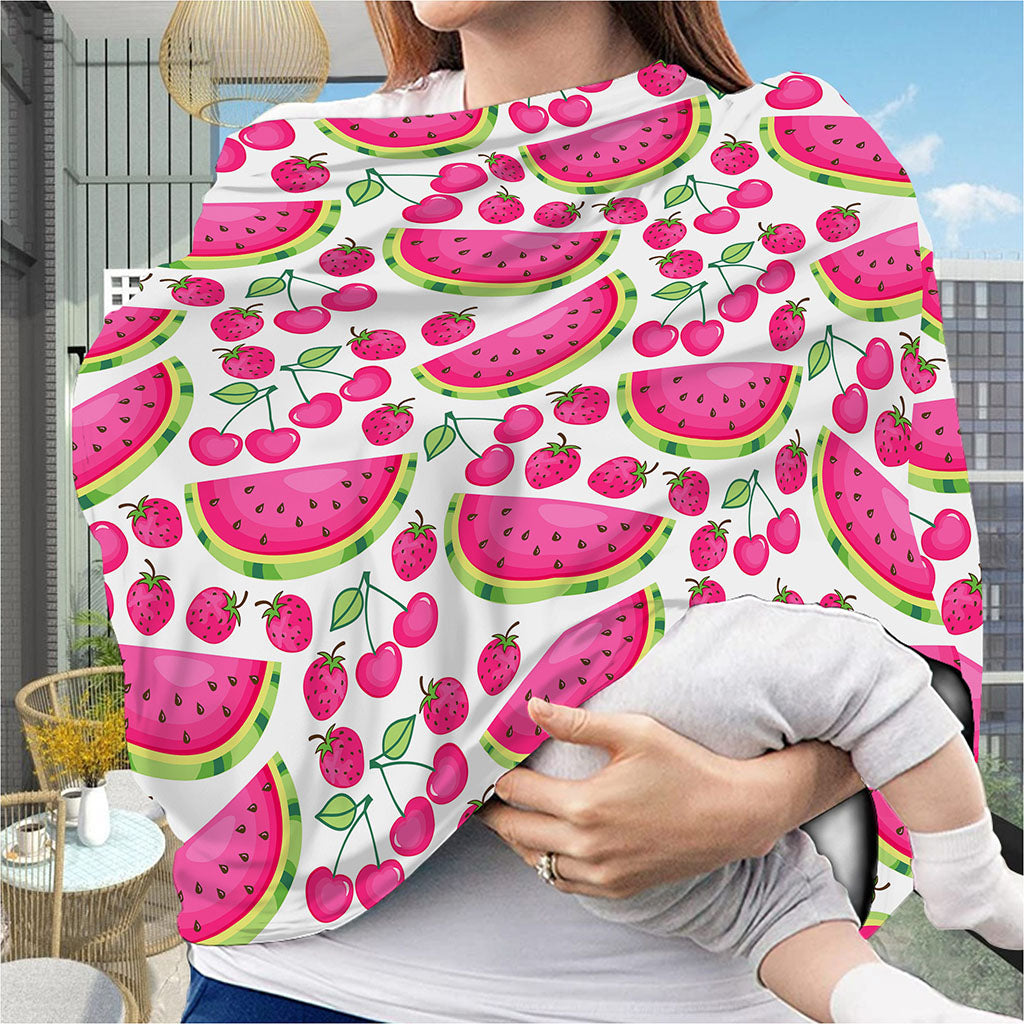 Cute Berry Watermelon Pattern Print Baby Seat Cover