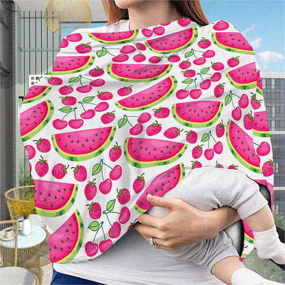 Cute Berry Watermelon Pattern Print Baby Seat Cover