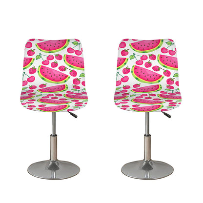 Cute Berry Watermelon Pattern Print Bar Stool Covers