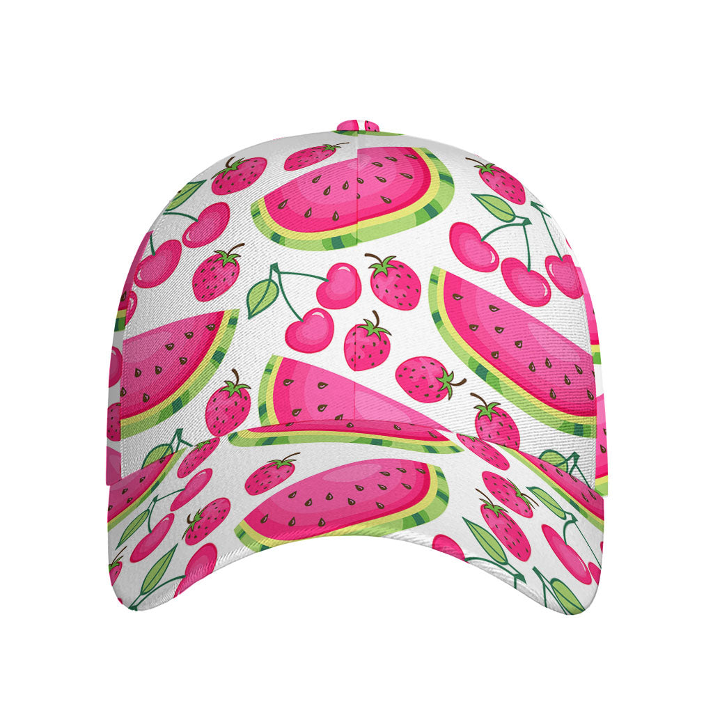 Cute Berry Watermelon Pattern Print Baseball Cap