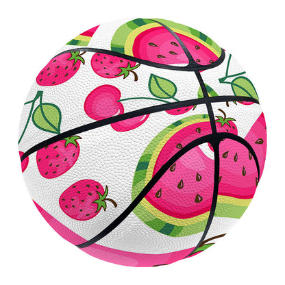 Cute Berry Watermelon Pattern Print Basketball