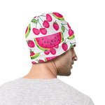 Cute Berry Watermelon Pattern Print Beanie