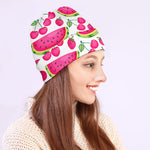 Cute Berry Watermelon Pattern Print Beanie