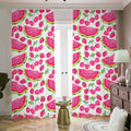 Cute Berry Watermelon Pattern Print Dimout Pencil Pleat Curtains