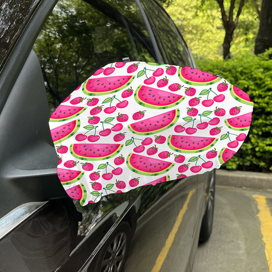 Cute Berry Watermelon Pattern Print Car Side Mirror Covers