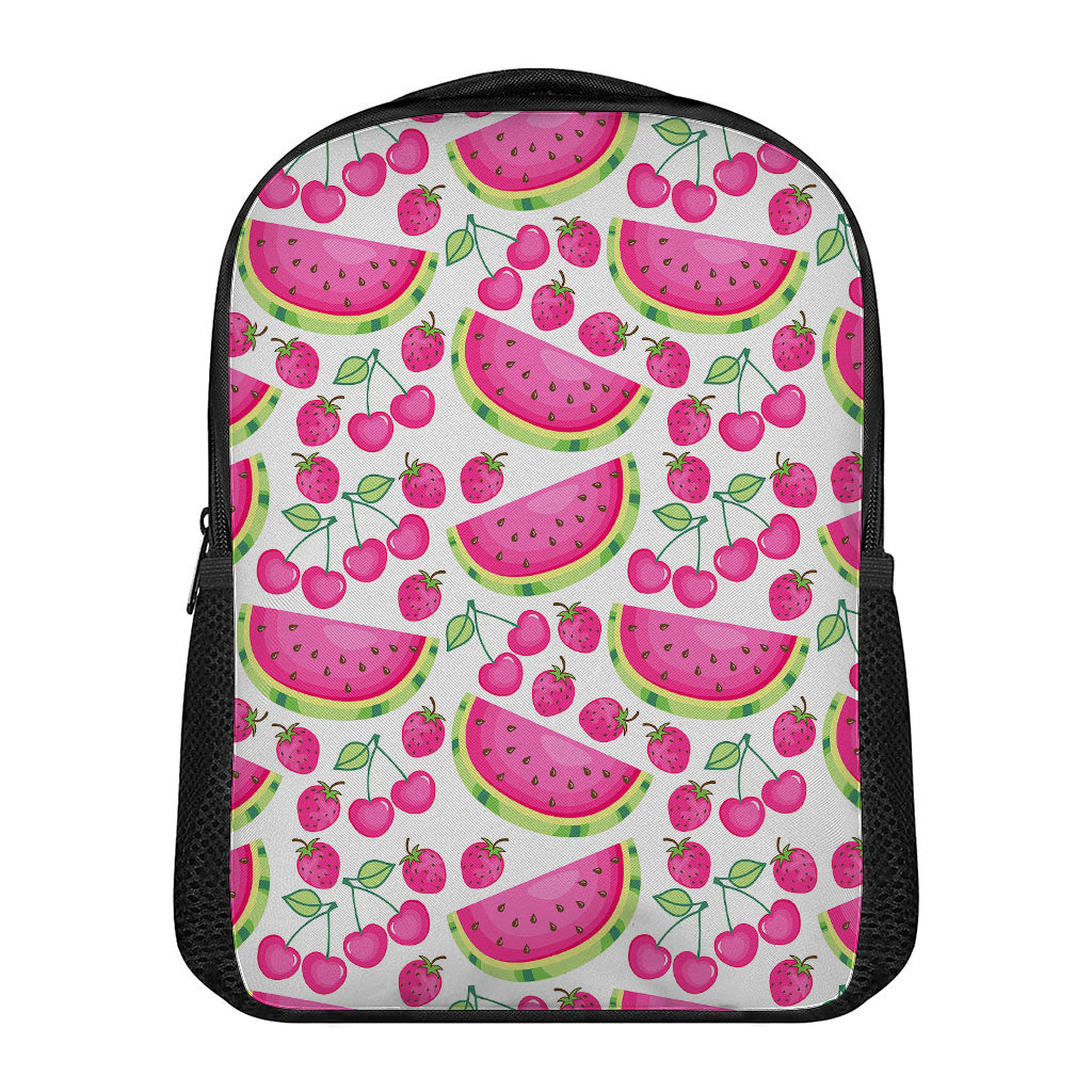 Cute Berry Watermelon Pattern Print Casual Backpack