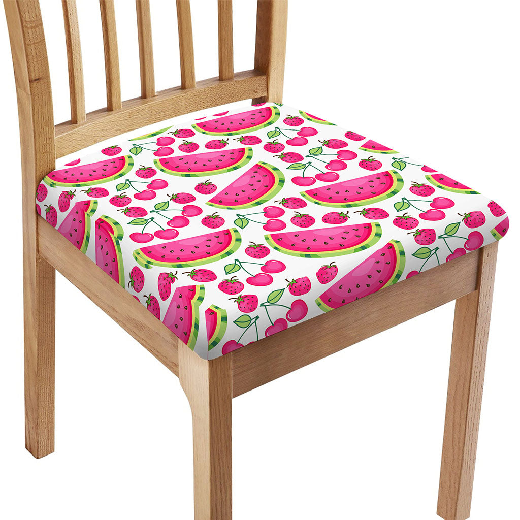 Cute Berry Watermelon Pattern Print Chair Cushion Cover