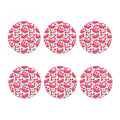 Cute Berry Watermelon Pattern Print Coaster Set