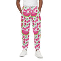 Cute Berry Watermelon Pattern Print Cotton Sweatpants