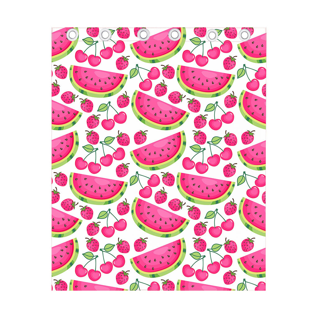 Cute Berry Watermelon Pattern Print Curtain