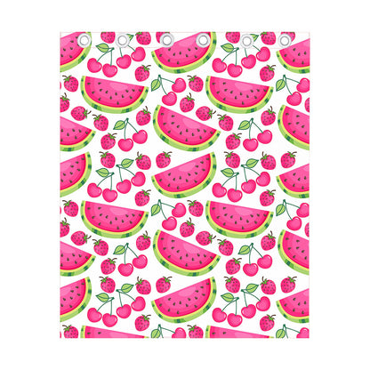 Cute Berry Watermelon Pattern Print Curtain