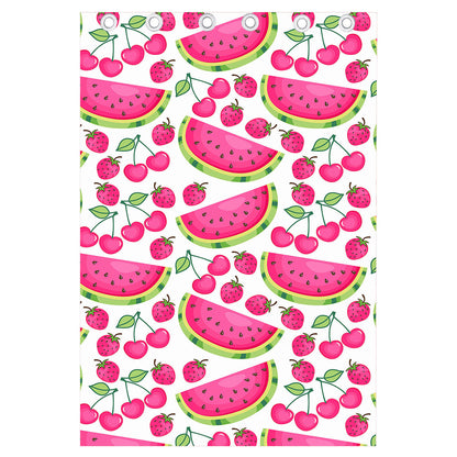 Cute Berry Watermelon Pattern Print Curtain