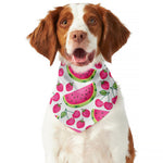 Cute Berry Watermelon Pattern Print Dog Bandana