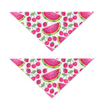 Cute Berry Watermelon Pattern Print Dog Bandana