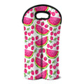 Cute Berry Watermelon Pattern Print Double Neoprene Wine Tote