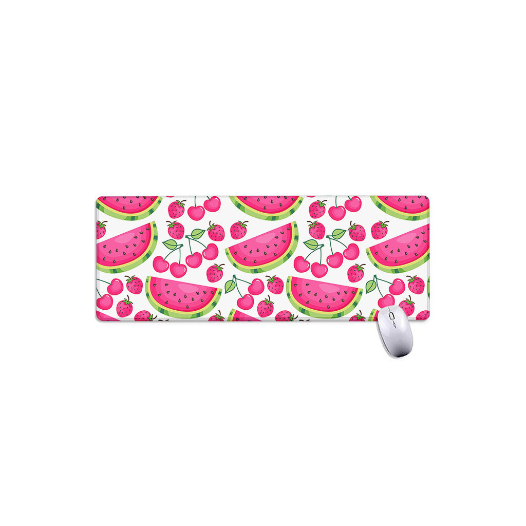Cute Berry Watermelon Pattern Print Extended Mouse Pad