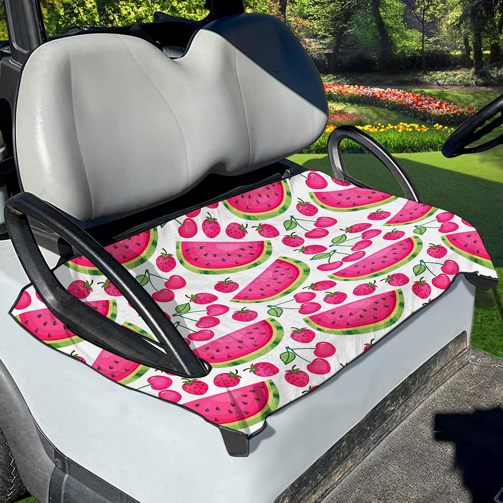 Cute Berry Watermelon Pattern Print Golf Cart Seat Cover