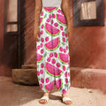 Cute Berry Watermelon Pattern Print Harem Pants