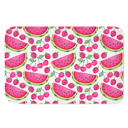 Cute Berry Watermelon Pattern Print Indoor Door Mat